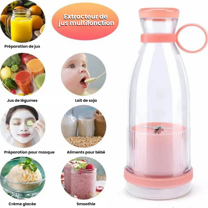 🍃Vente directe d'usine🍃 Extracteur de Jus Portable Best-Seller | 🍎 Savourez du jus frais à tout moment, partout ! -Remifa® - Image 10