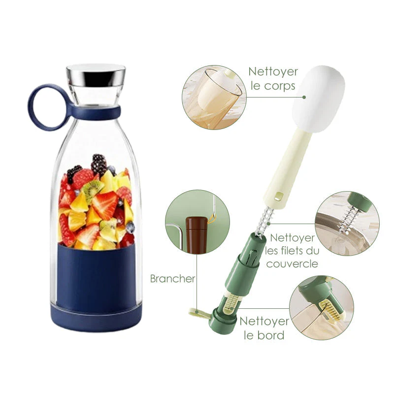 🍃Vente directe d'usine🍃 Extracteur de Jus Portable Best-Seller | 🌟 Savourez du jus frais à tout moment, partout ! -Remifa® - Image 29