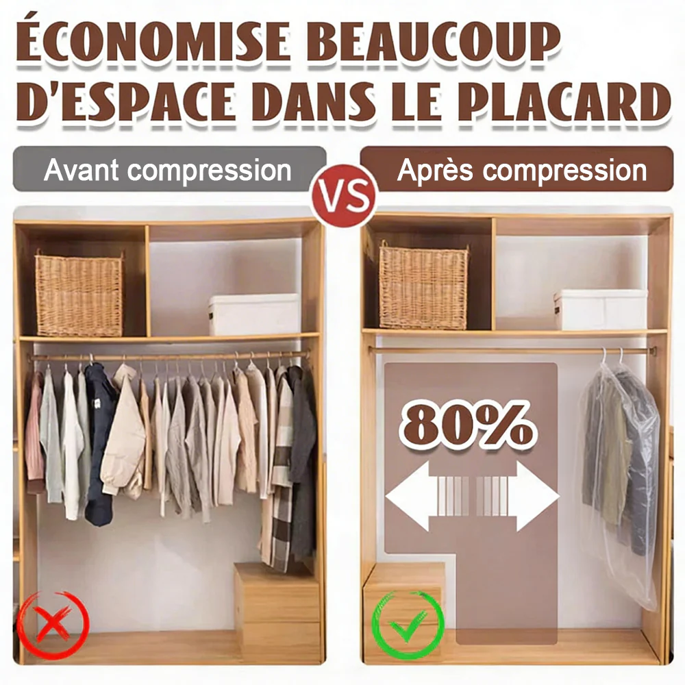 🔥Sac de rangement sous vide saisonnier pour doudoune suspendue - Image 3