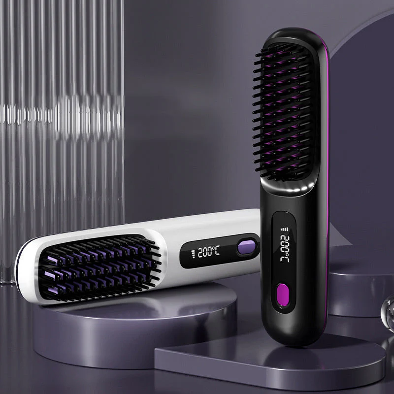 💥 Offre du Nouvel An : -50 %💖 Peigne lissant chauffant en céramique sans fil -Remifa®