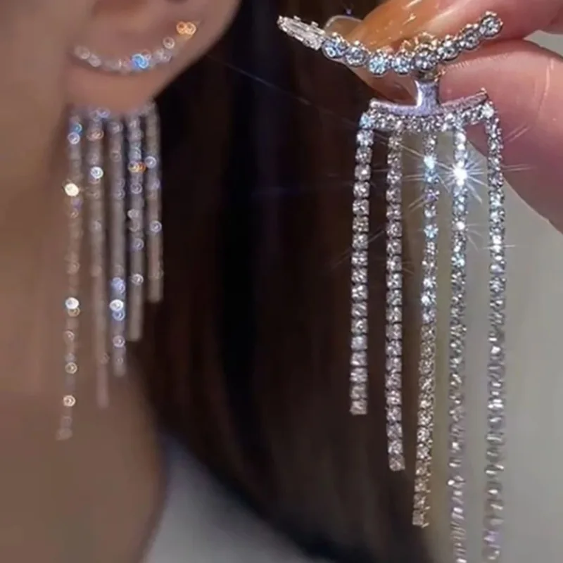 Y2K Irregular Liquid Earrings for Women Silver Color Hip-Hop Punk Fashion Geometric Earring Clip Girl 2024 Trendy Party Jewelry - Image 20
